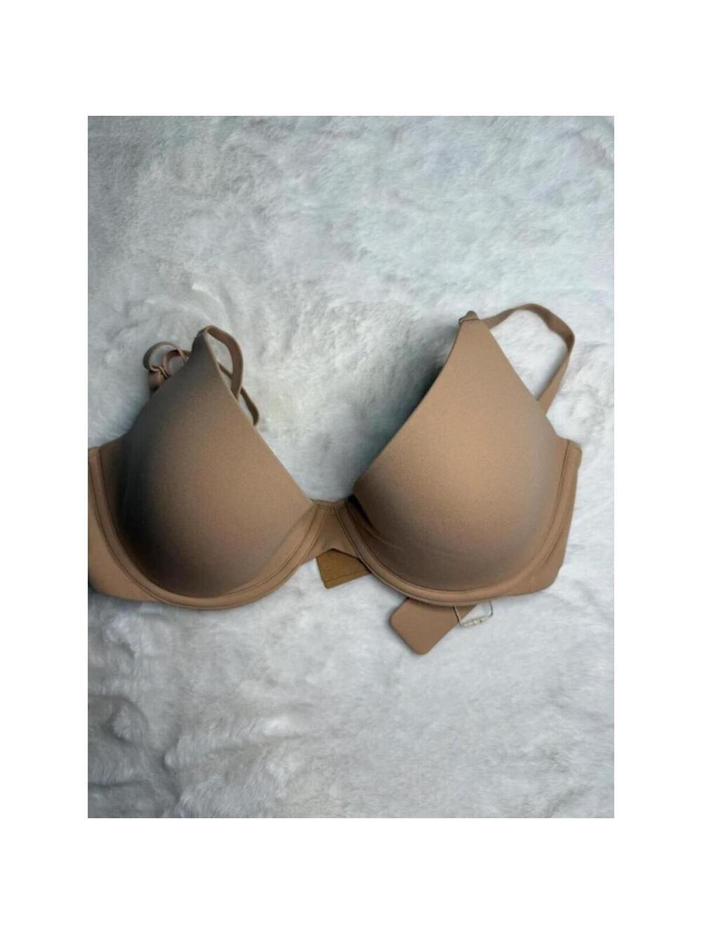 SKIMS Fits Everybody Scoop Plunge Bra Clay 32DD NWT